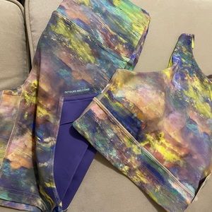 Lululemon energy Bra + SHR hiking Shorts Set size 4